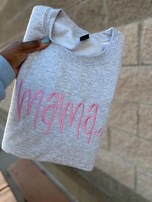 Mama in Pink Sweatshirt